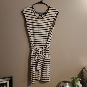 Striped cotton dress